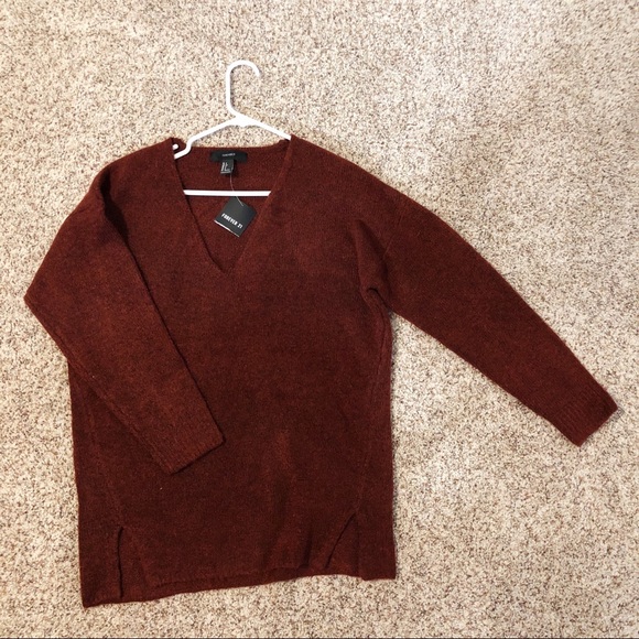 Forever-21 Burgundy Sweater - Picture 4 of 5